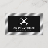 Carte De Visite Photographie de drone moderne en acier métallique  (Devant)