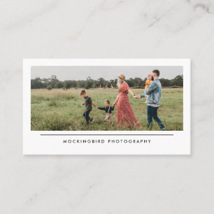 Carte De Visite Photographie de famille minimaliste simple moderne