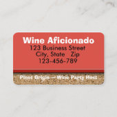 Carte De Visite Photographie de la frontière du liège (Devant)