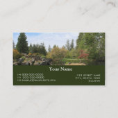 Carte De Visite photographie de la nature (Dos)