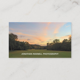 Carte De Visite Photographie de la nature Coucher du soleil Photog
