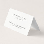 Carte De Visite Photographie de la nature extérieure (Dos)