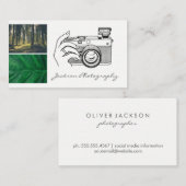 Carte De Visite Photographie de la nature extérieure | Illustratio (Devant / Derrière)