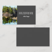 Carte De Visite photographie de la nature pins réflexion d'eau (Devant / Derrière)