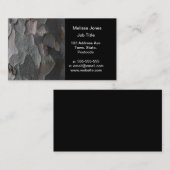 Carte De Visite Photographie de macro d'écorce d'arbre (Devant / Derrière)