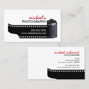 Carte De Visite Photographie de petit pain de film