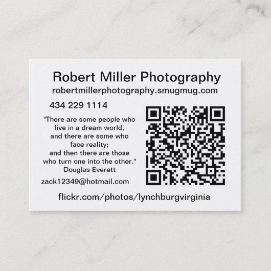 Carte De Visite Photographie de Robert Miller (Devant)