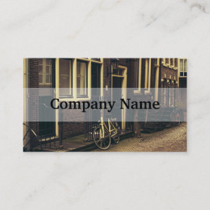 Carte De Visite Photographie de rue d'Amsterdam de sépia,