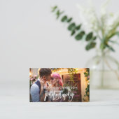 Carte De Visite Photographie de script de brosse moderne W (Debout devant)