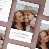 Carte De Visite Photographie de typographie moderne de script