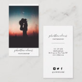 Carte De Visite Photographie des médias sociaux professionnels mod (Devant / Derrière)