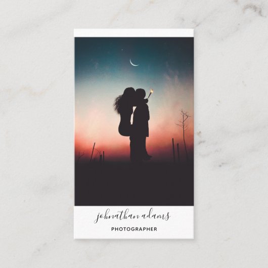 Carte De Visite Photographie des médias sociaux professionnels mod (Devant)