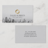 Carte De Visite Photographie d'horizon de volet d'or de (Devant / Derrière)