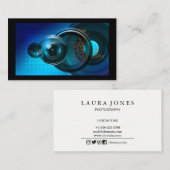 Carte De Visite Photographie du visualiseur de lentilles de caméra (Devant / Derrière)
