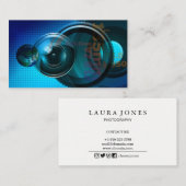 Carte De Visite Photographie du visualiseur de lentilles de caméra (Devant / Derrière)