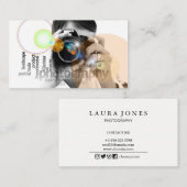 Carte De Visite Photographie du visualiseur de lentilles de caméra (Devant / Derrière)