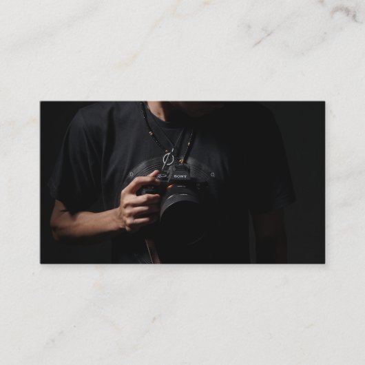 Carte De Visite Photographie du visualiseur de lentilles de caméra (Devant)