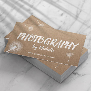 Carte De Visite Photographie Elegant Dandelion Rustique Photograph