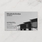 Carte De Visite Photographie en niveaux de gris du pont (Dos)