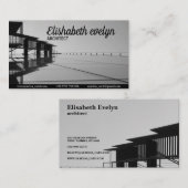 Carte De Visite Photographie en niveaux de gris du pont (Devant / Derrière)