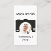 Carte De Visite Photographie et conception professionnelle de code (Devant)