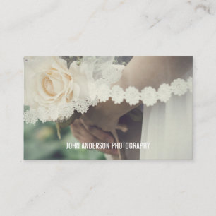 Carte De Visite Photographie Mariage minimale