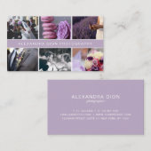 Carte De Visite Photographie mariage moderne et élégante (Devant / Derrière)