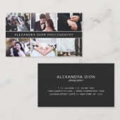 Carte De Visite Photographie mariage moderne et élégante (Devant / Derrière)