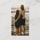 Carte De Visite Photographie minimaliste avec photo intégrale simp (Devant)