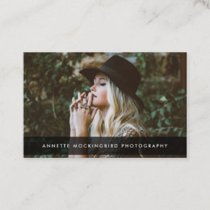 Carte De Visite Photographie minimaliste élégante et professionn