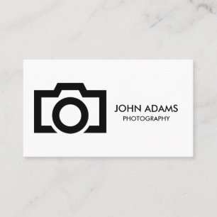 Carte De Visite Photographie minimaliste en noir et blanc
