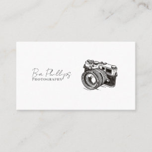 Carte De Visite Photographie minimaliste Photographe Photo