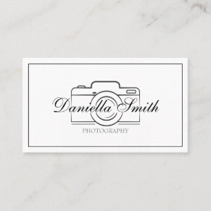 Carte De Visite Photographie minimaliste professionnelle