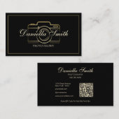 Carte De Visite Photographie minimaliste professionnelle (Devant / Derrière)