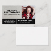 Carte De Visite Photographie | Modèle photo (Devant / Derrière)