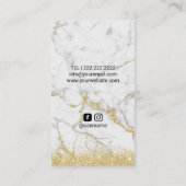 Carte De Visite Photographie moderne Caméra photographe en marbre  (Dos)