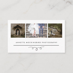 Carte De Visite Photographie moderne de l'élégance trois photo