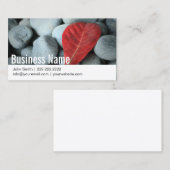 Carte De Visite Photographie moderne de pierres (Devant / Derrière)