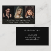 Carte De Visite Photographie moderne et élégante (Devant / Derrière)