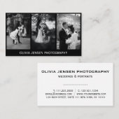 Carte De Visite Photographie moderne et élégante (Devant / Derrière)