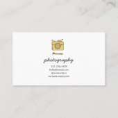 Carte De Visite Photographie moderne et élégante (Dos)