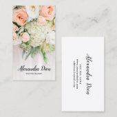 Carte De Visite Photographie moderne et élégante de mariage (Devant / Derrière)