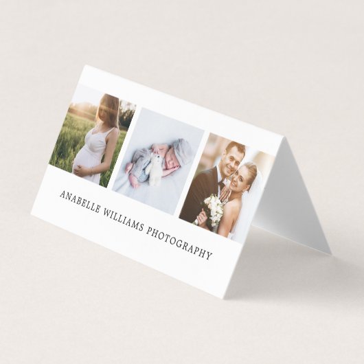 Carte De Visite Photographie moderne et minimale de | (Devant)