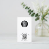 Carte De Visite Photographie moderne Minimale Photo simple (Debout devant)