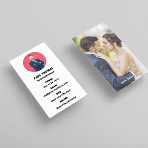 Carte De Visite Photographie moderne minimaliste simple photo