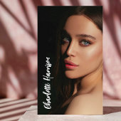 Carte De Visite Photographie moderne Script photo complet