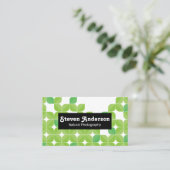 Carte De Visite Photographie naturelle | Illustrations de feuille  (Debout devant)