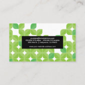 Carte De Visite Photographie naturelle | Illustrations de feuille  (Dos)