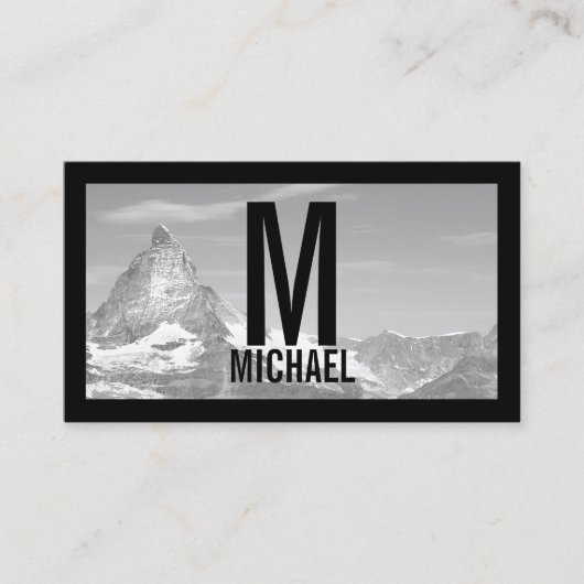 Carte De Visite Photographie noir et blanc professionnelle (Devant)