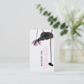 Carte De Visite Photographie orientale de zen de Lotus d'été (Debout devant)